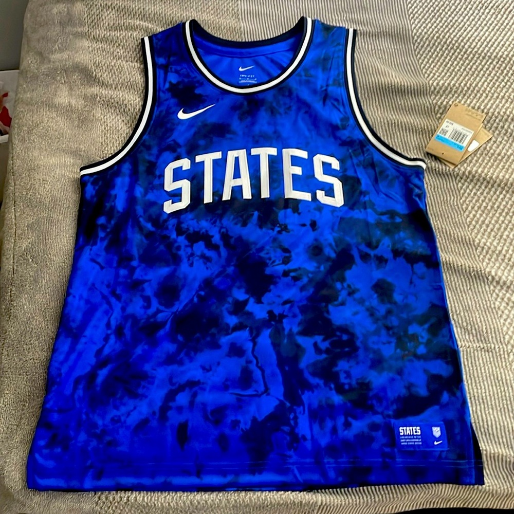 Nike dri fit states soccer jersey tank top